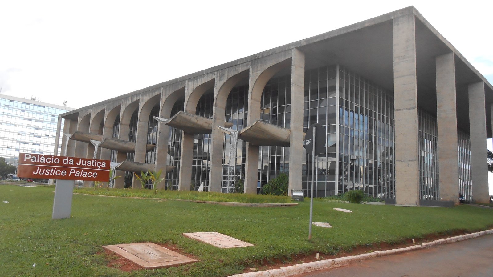 Fachada do Palacio da Justica, em Brasilia, sede do Ministerio da Justica e Seguranca Publica