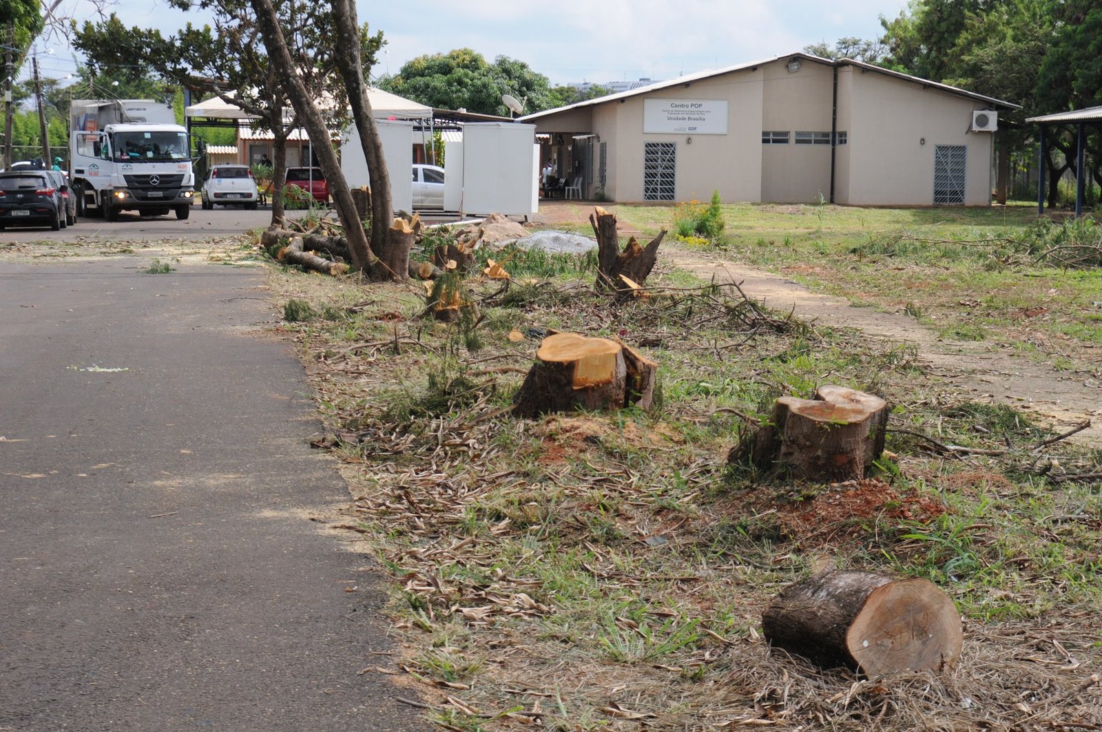 Fachada do Centro Pop Unidade Brasília, na Asa Sul, em foto de arquivo de 2020