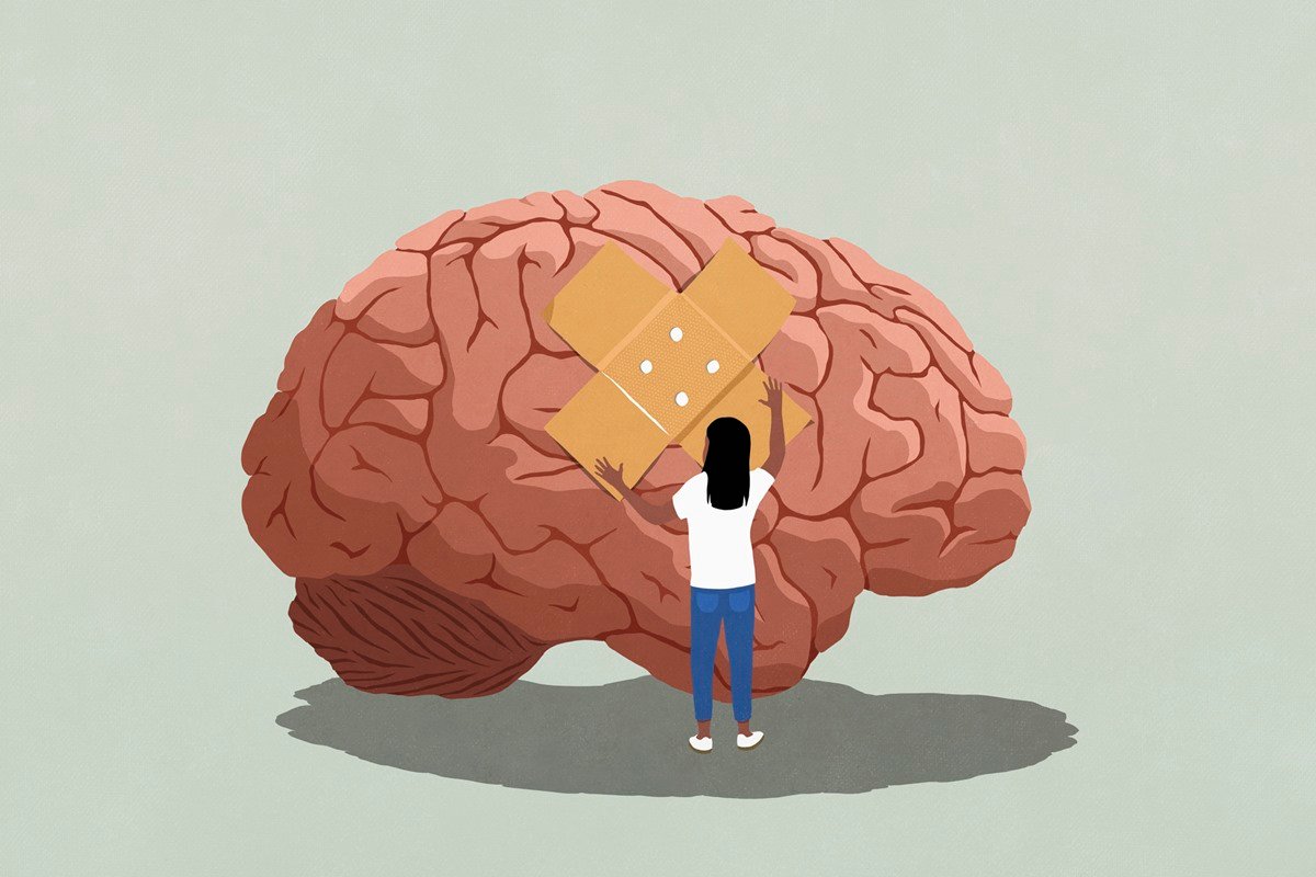 Ilustracao representando saude mental e psicologia no DF