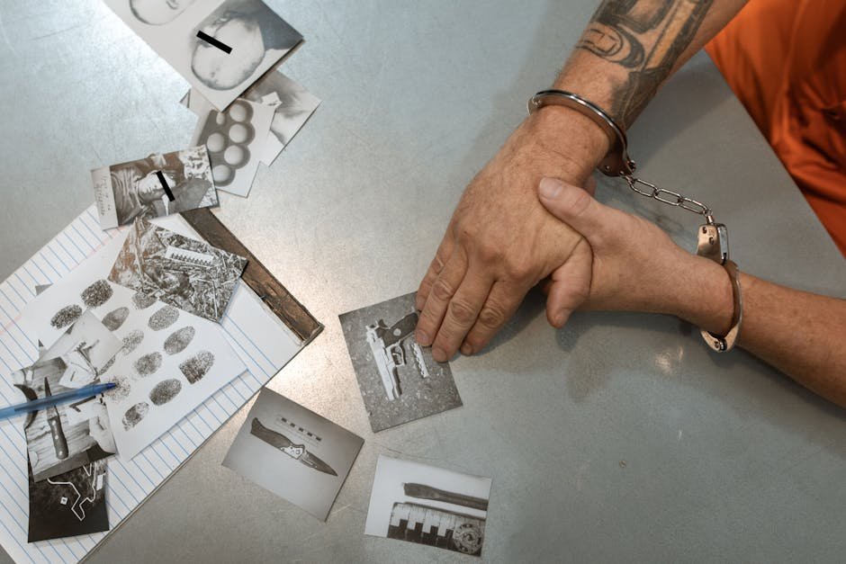 Algemas e documentos de investigação policial