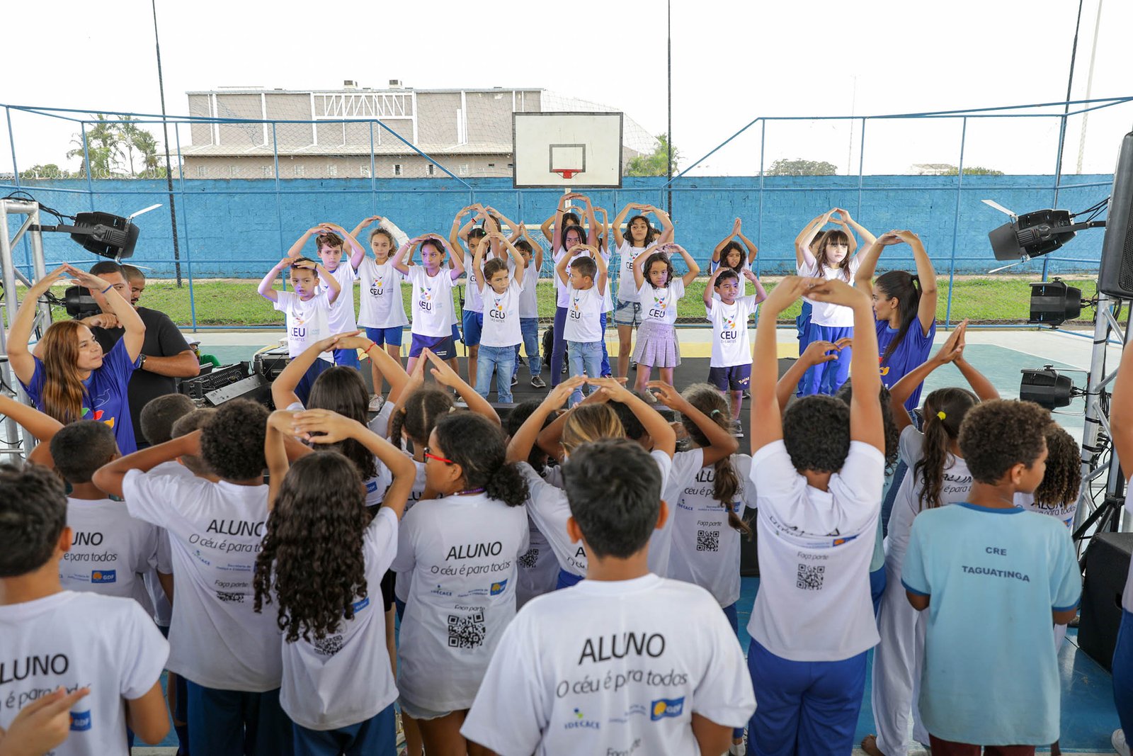CEU das Artes de Ceilândia reúne 140 crianças em ação contra bullying