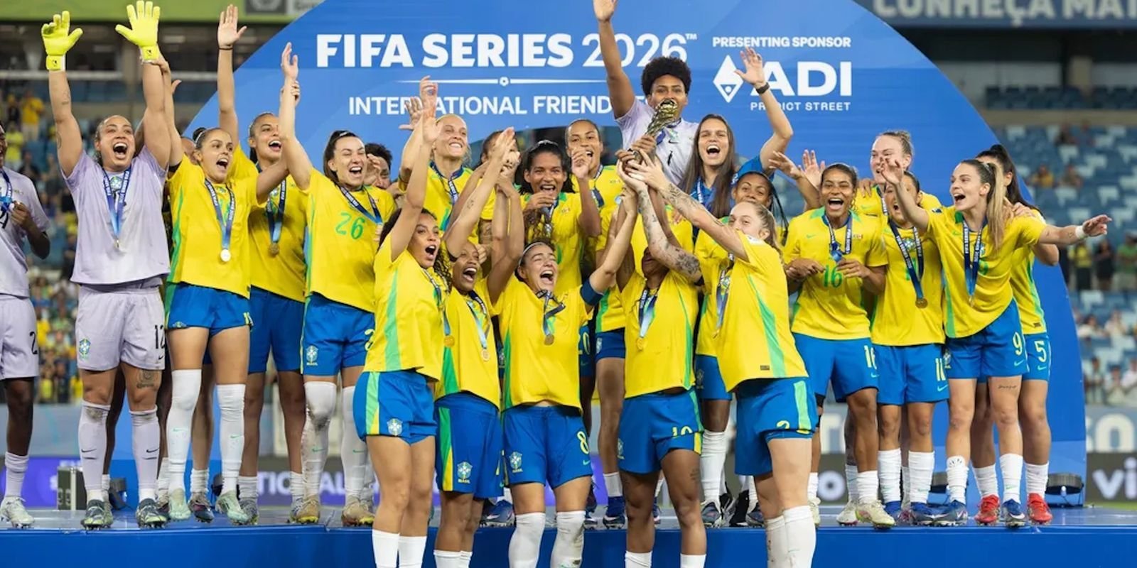 Brasil vence Canadá por 1 a 0 e conquista o FIFA Series de futebol feminino