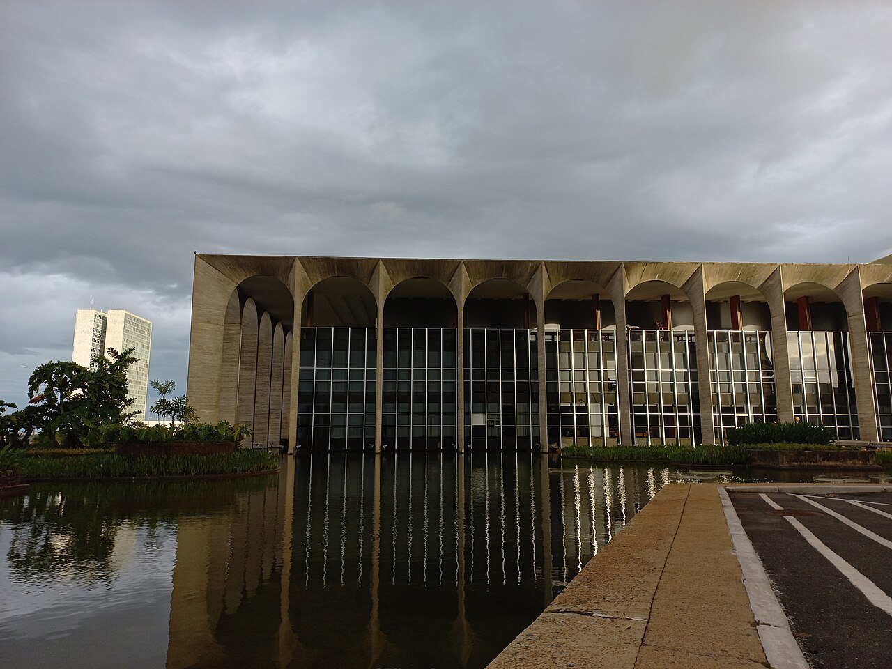 Fachada do Palácio do Itamaraty, sede do Ministério das Relações Exteriores, em Brasília