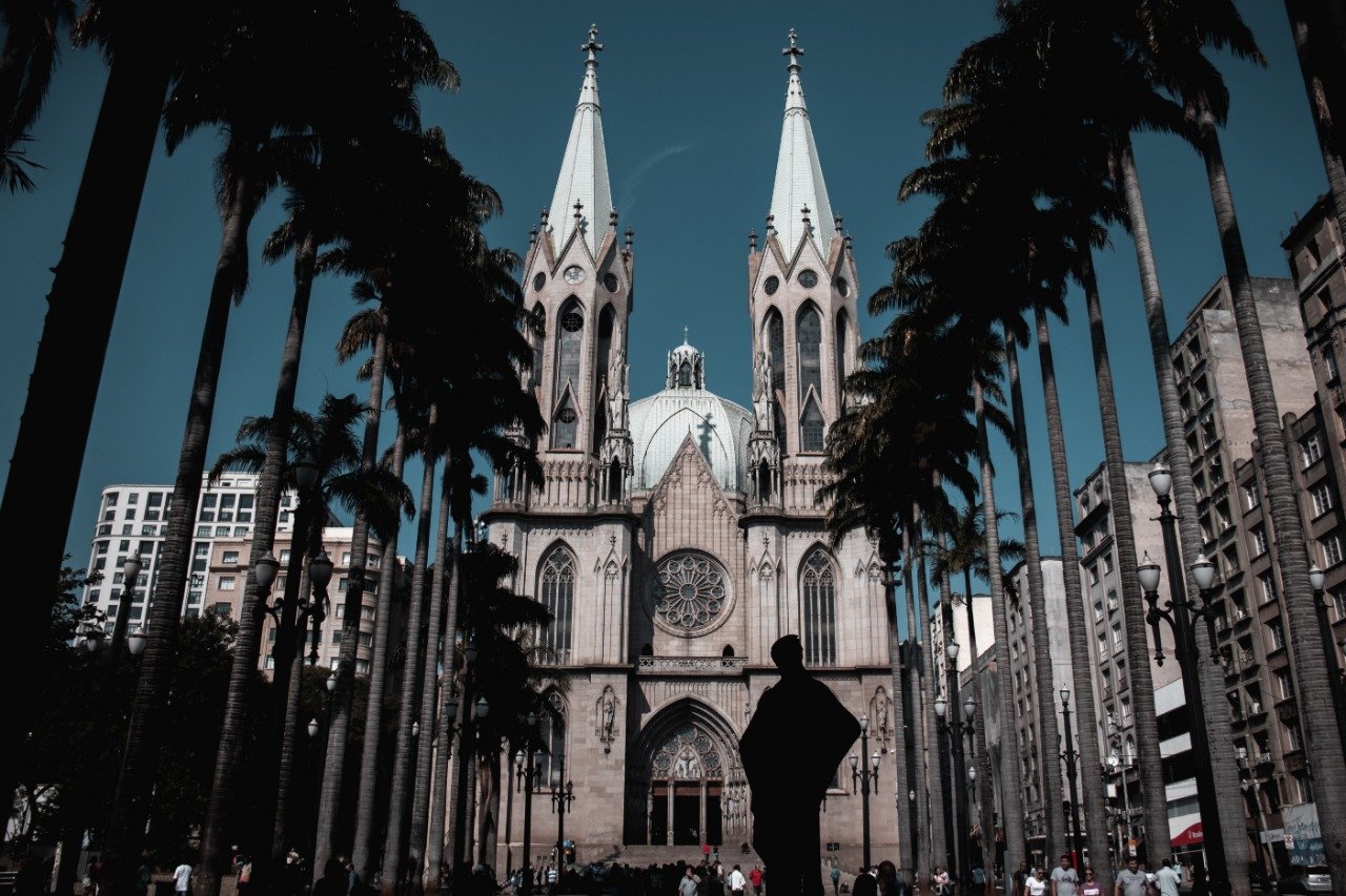Catedral da Sé, no centro de São Paulo, região onde ocorreu a caminhada de campanha