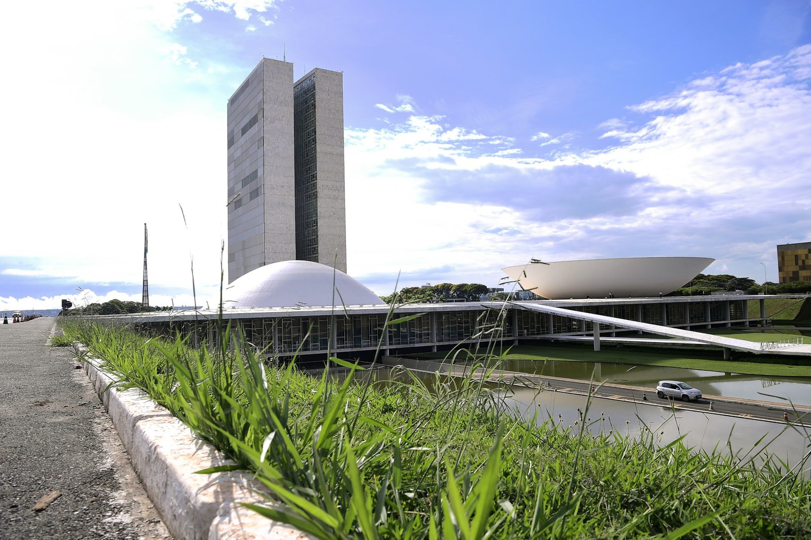 Palácio do Congresso Nacional, em Brasília, visto da Esplanada; foto de arquivo