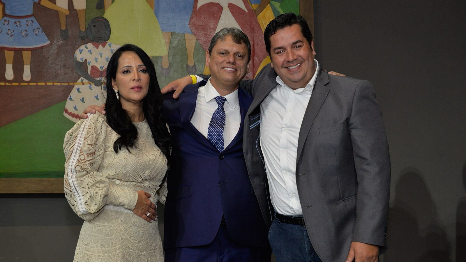 Tarcísio de Freitas durante a posse como governador de São Paulo